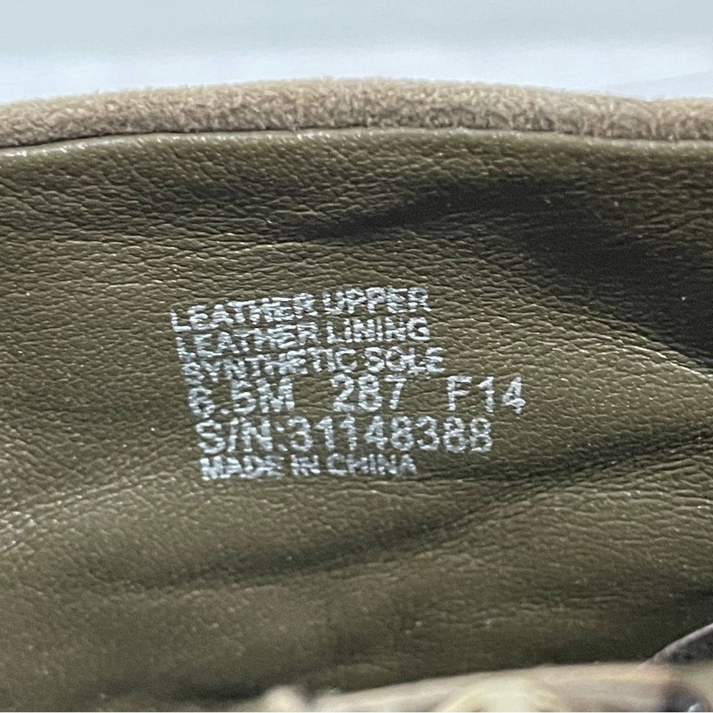 Tory Burch Fulton Booties Boot Ankle Suede Leather Stacked Block Heel Womens 6.5 - Picture 9 of 14